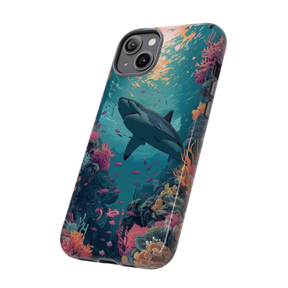 Ocean Shark Coral Reef iPhone Case