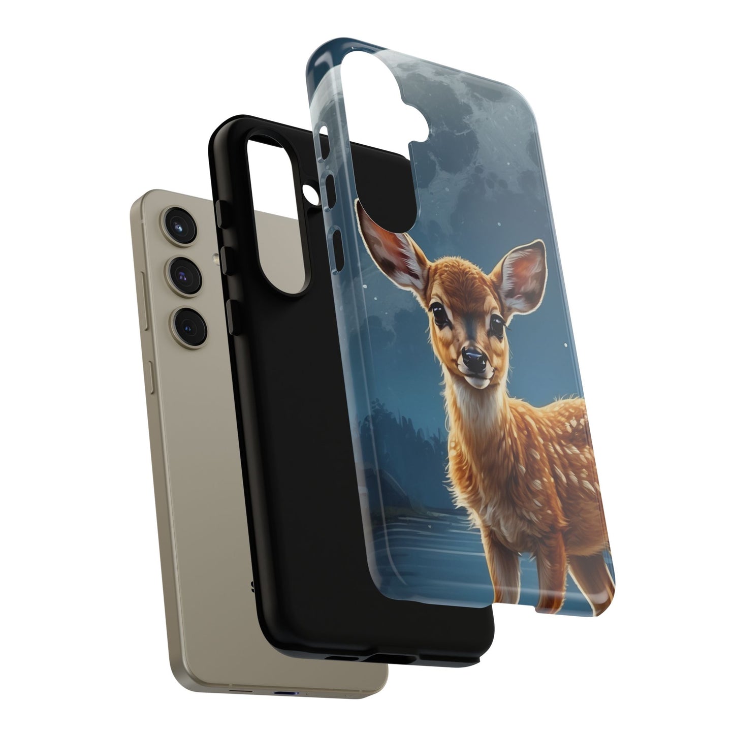 Samsung Galaxy Case – Enchanted Fawn Under the Moonlit Sky