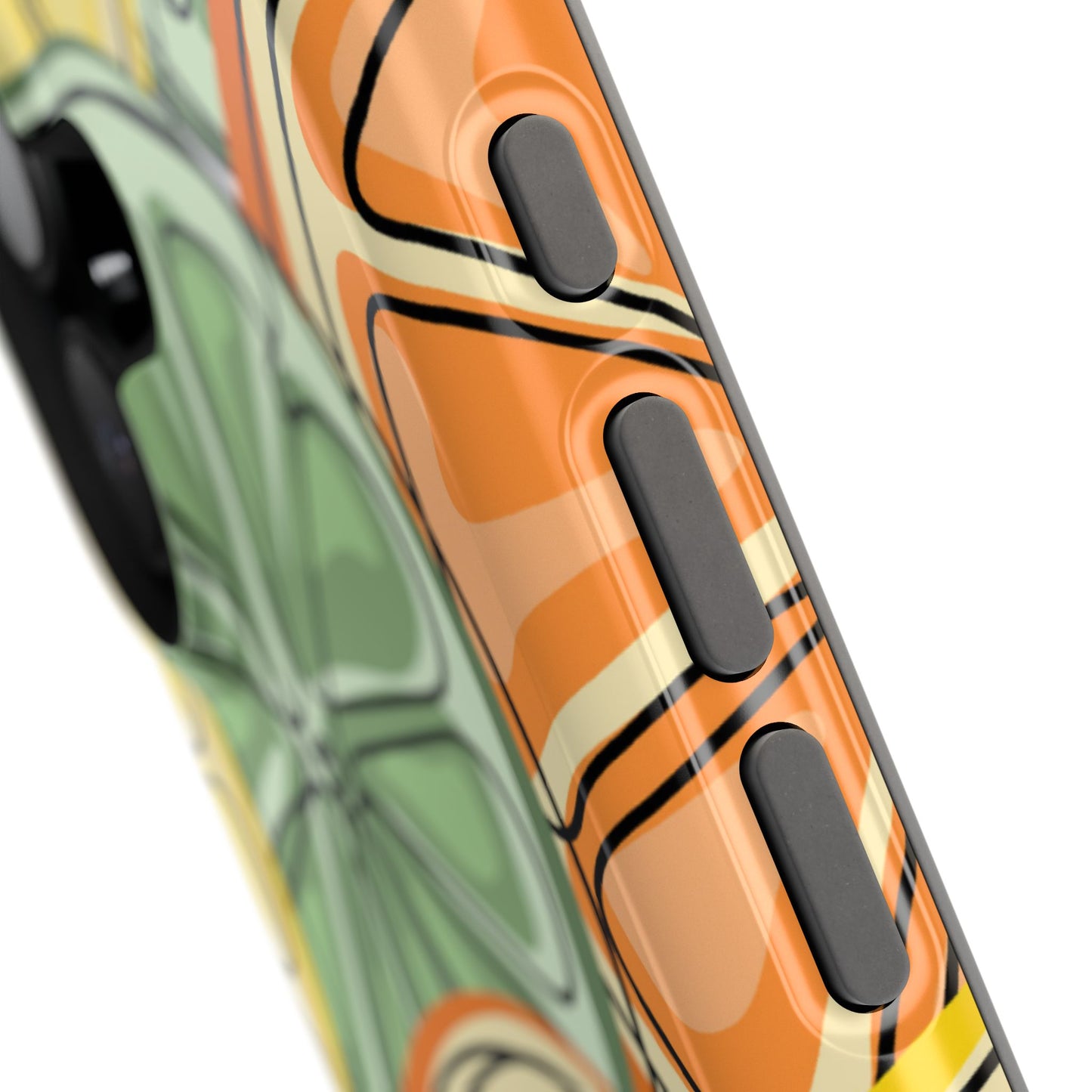 Citrus Zest Tough MagSafe iPhone Case – Bold Lime, Lemon, and Orange Design, Shockproof Protection