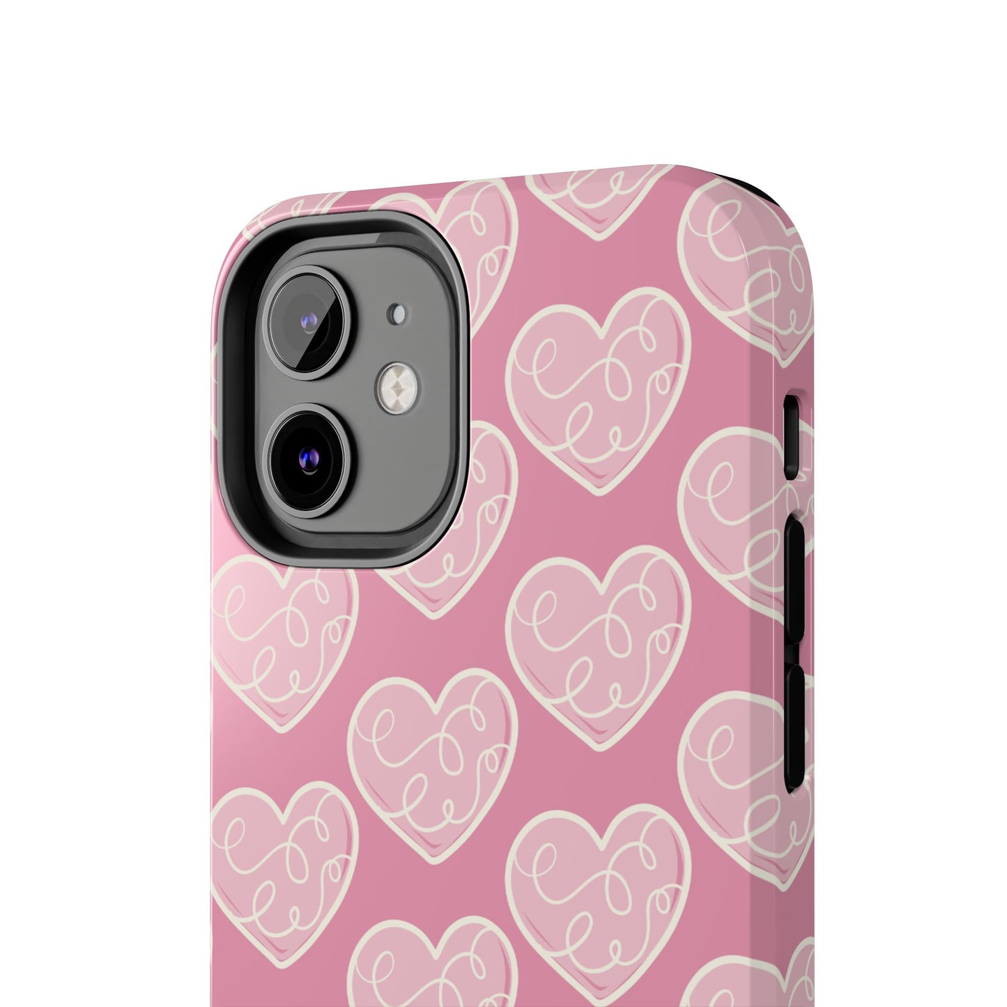 Soft Pink Hearts – iPhone Case