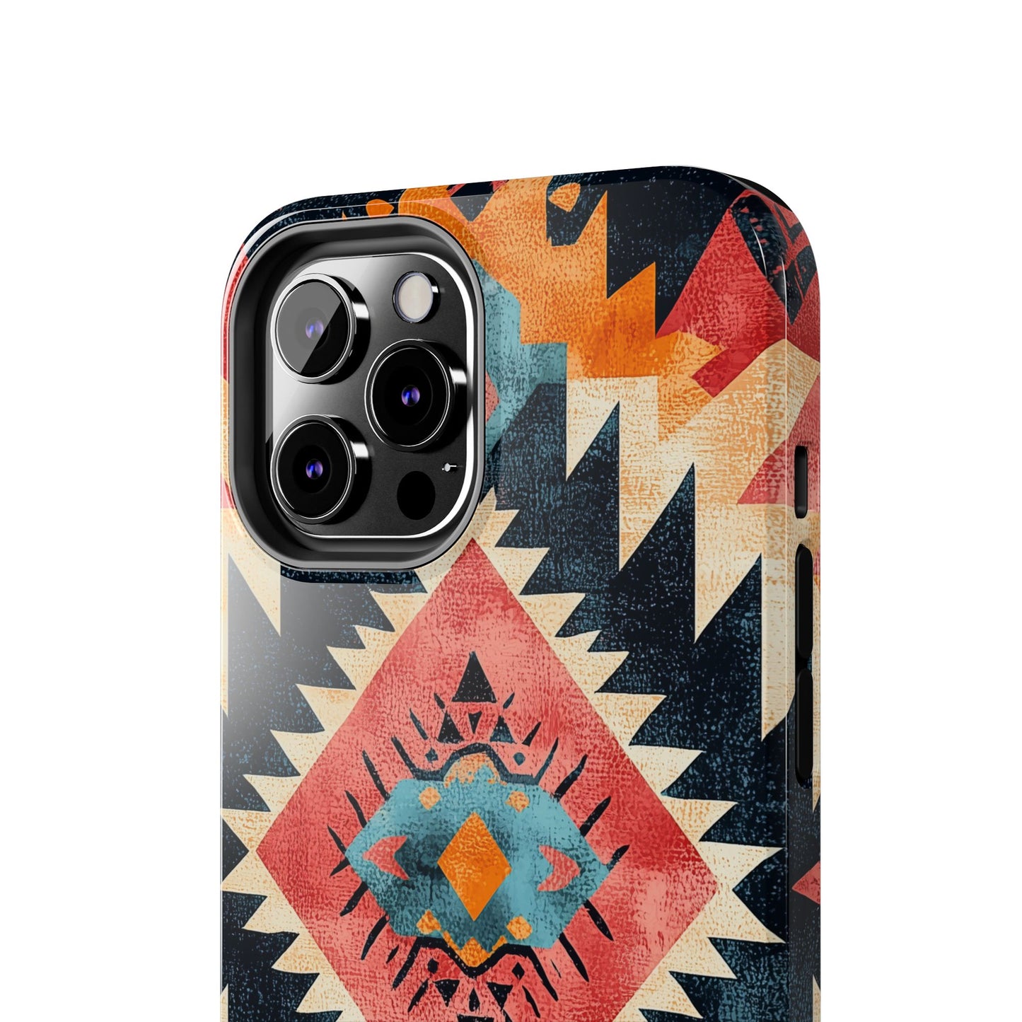 Bold Aztec Pattern Tough iPhone Case – Vibrant Geometric Design, Dual - Layer Protection - BOGO Cases