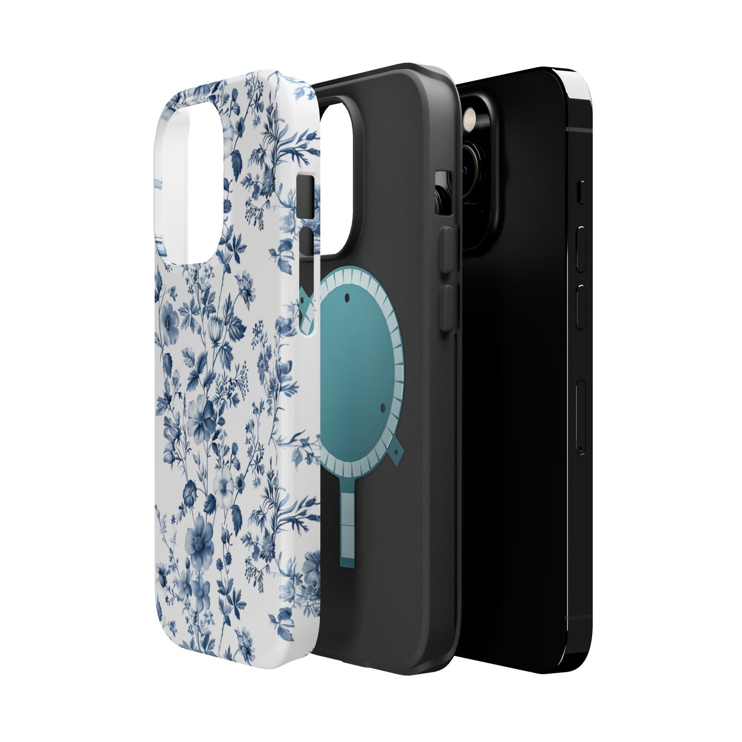 Enchanted Garden Blue Toile iPhone Case