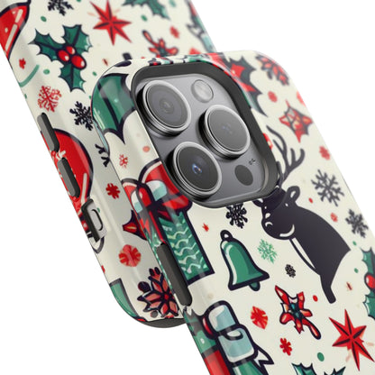 Cartoon Christmas Cheer – MagSafe iPhone Case