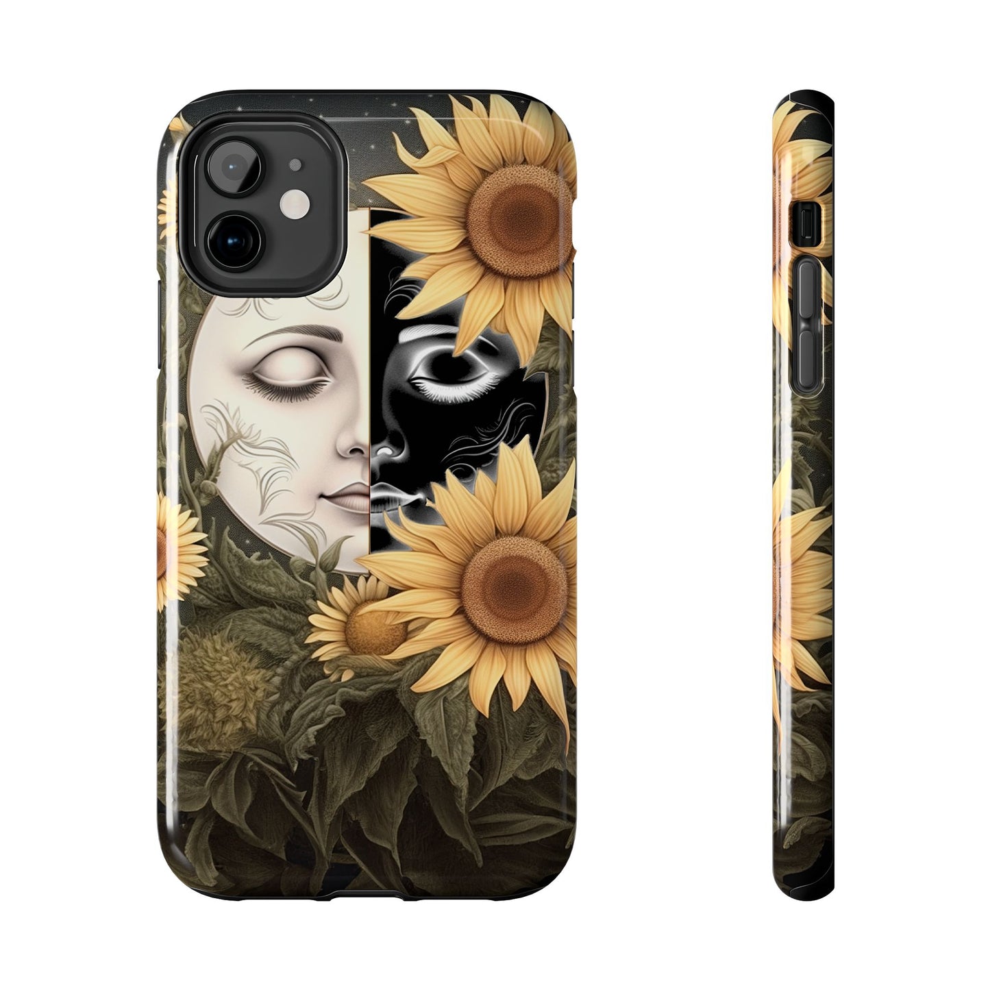 Sunflower Moon and Stars iPhone Case – Ethereal Art