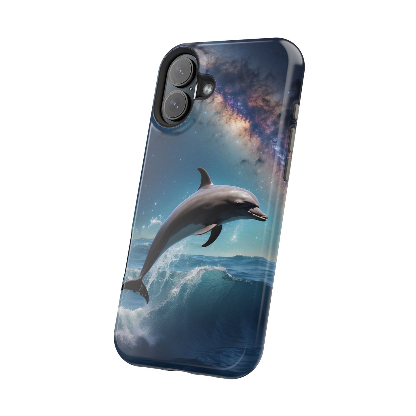 Dolphin Galaxy Splash - MagSafe-Compatible Case