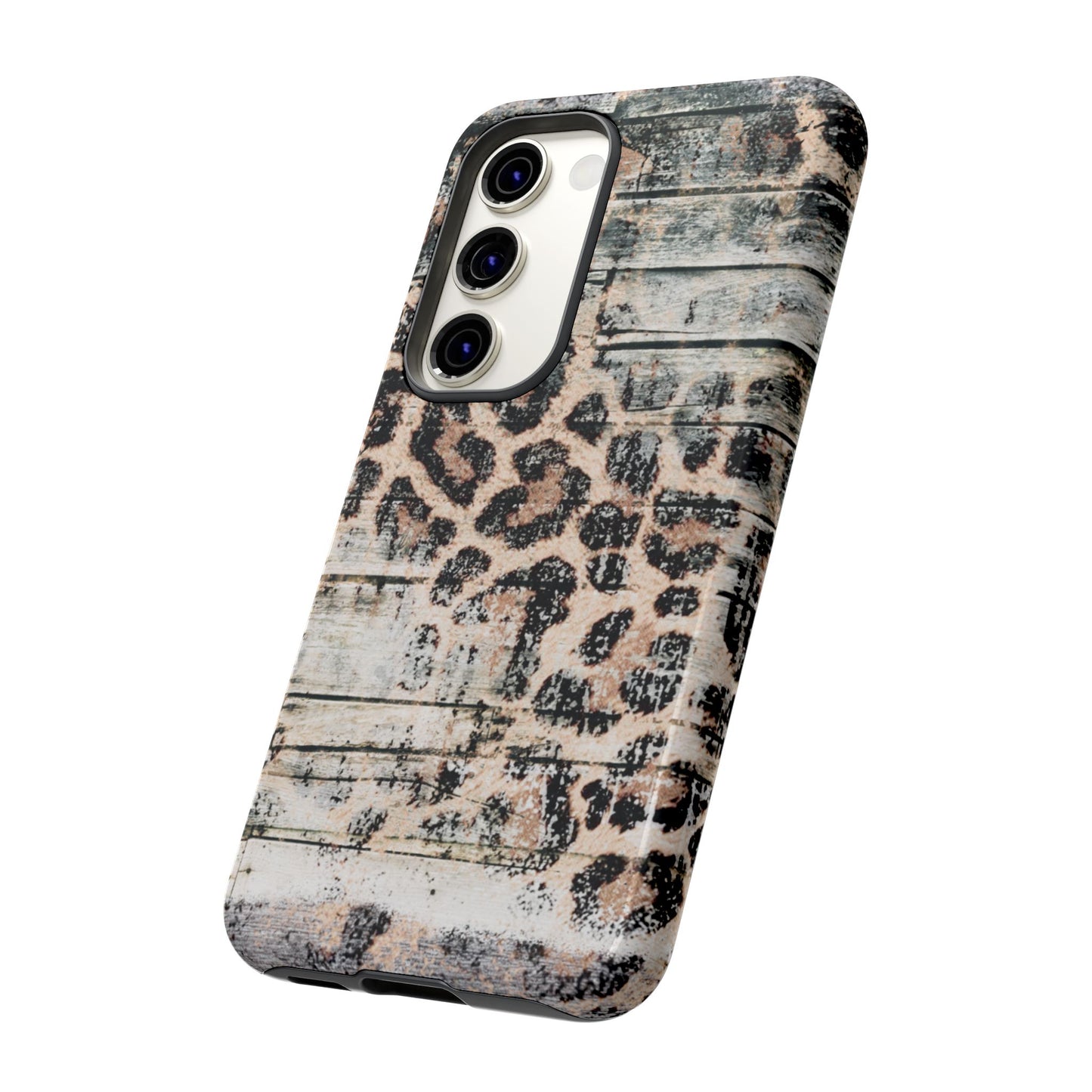 Rustic Leopard Wood Print - iPhone Series Case