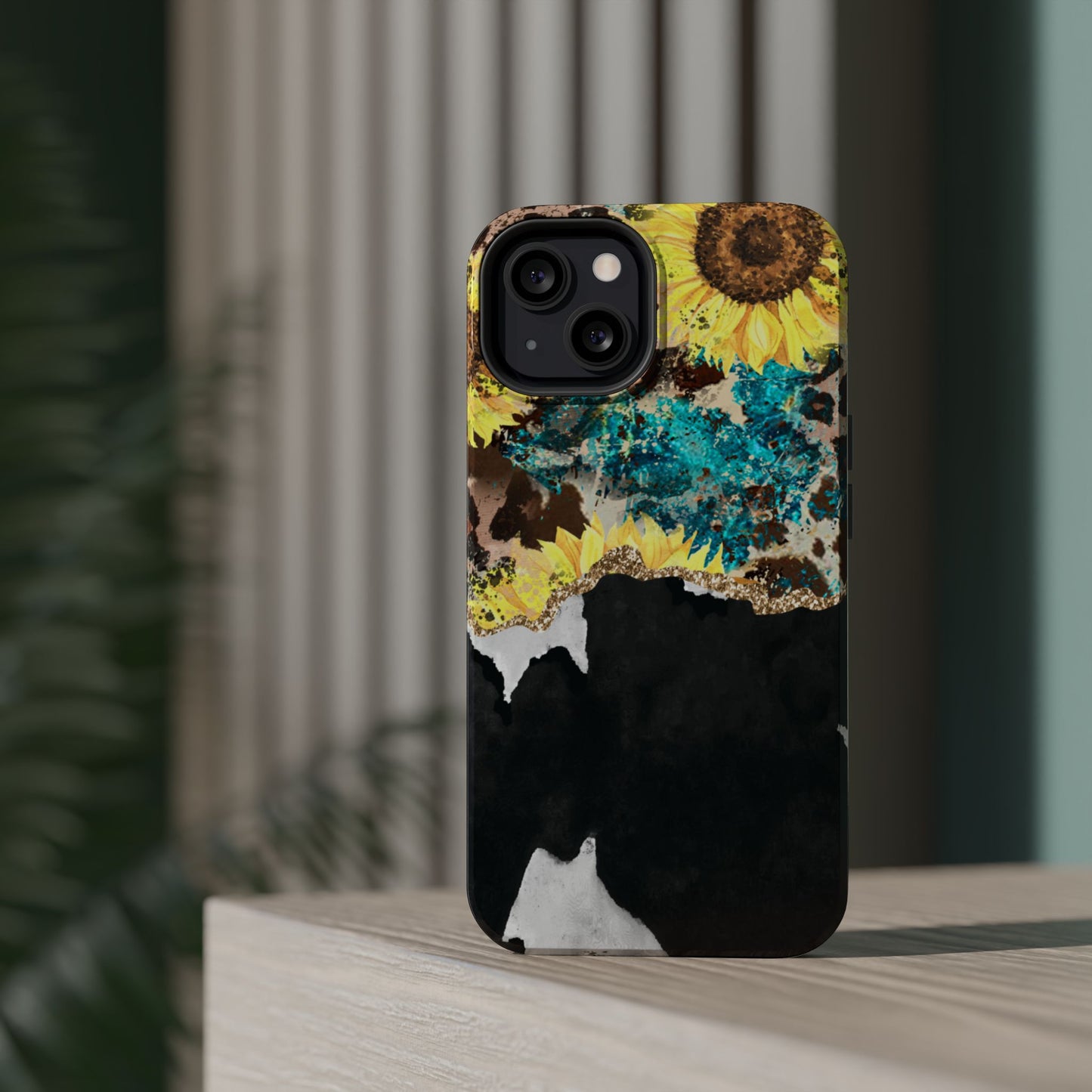 Rustic Sunflower Leopard Glam - MagSafe iPhone Series Case