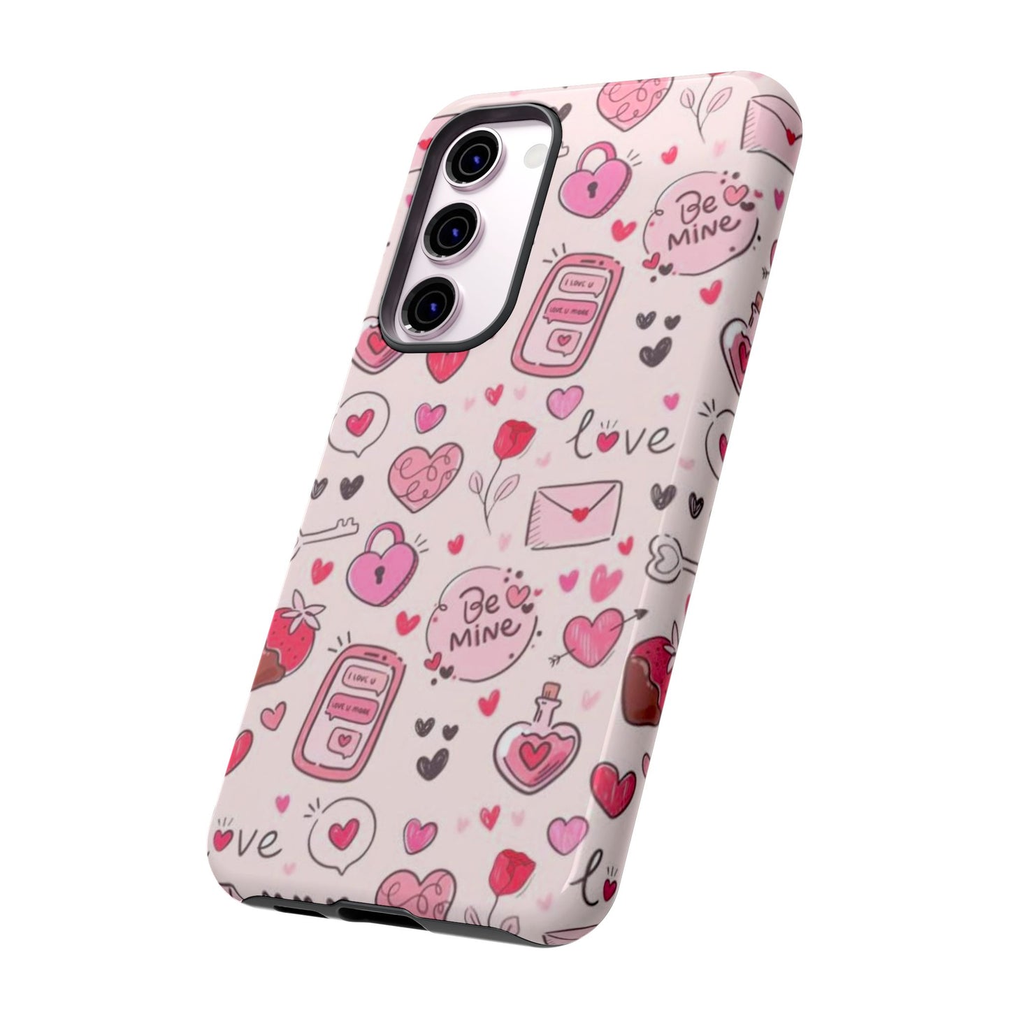 Samsung Galaxy Case: Playful Valentine's Day Icons Case