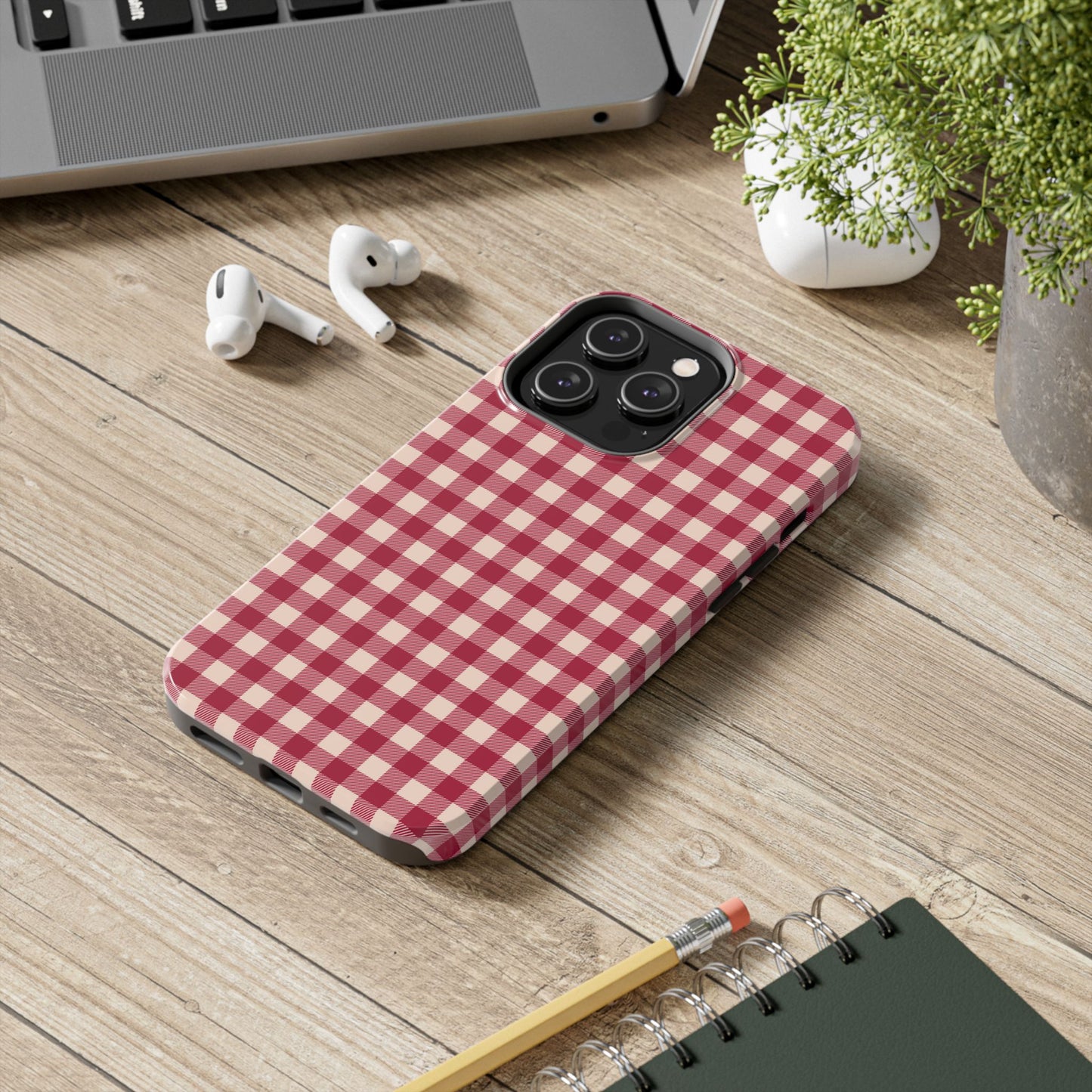 Vintage Red Gingham Check – iPhone Series Case