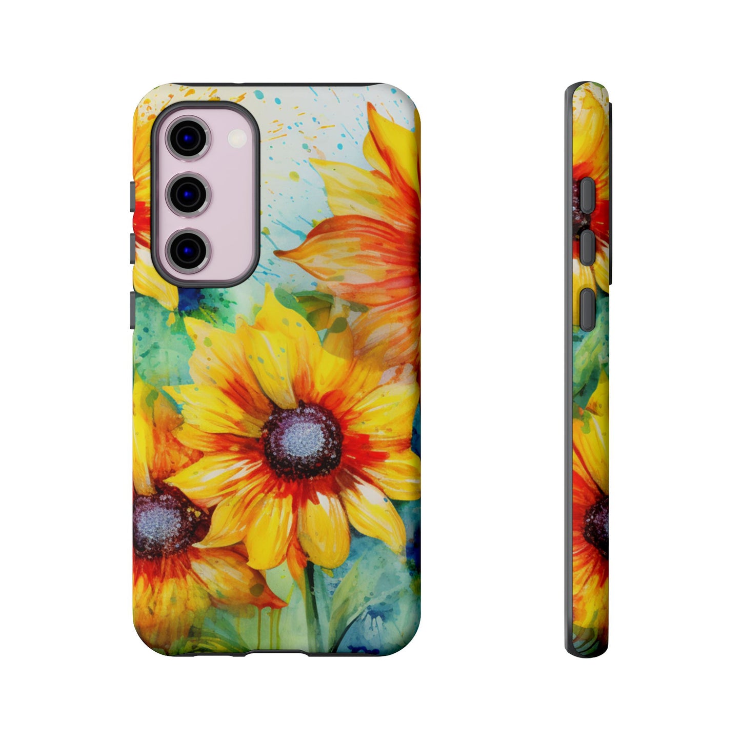 Watercolor Sunflower Splash - Samsung Galaxy Series Case