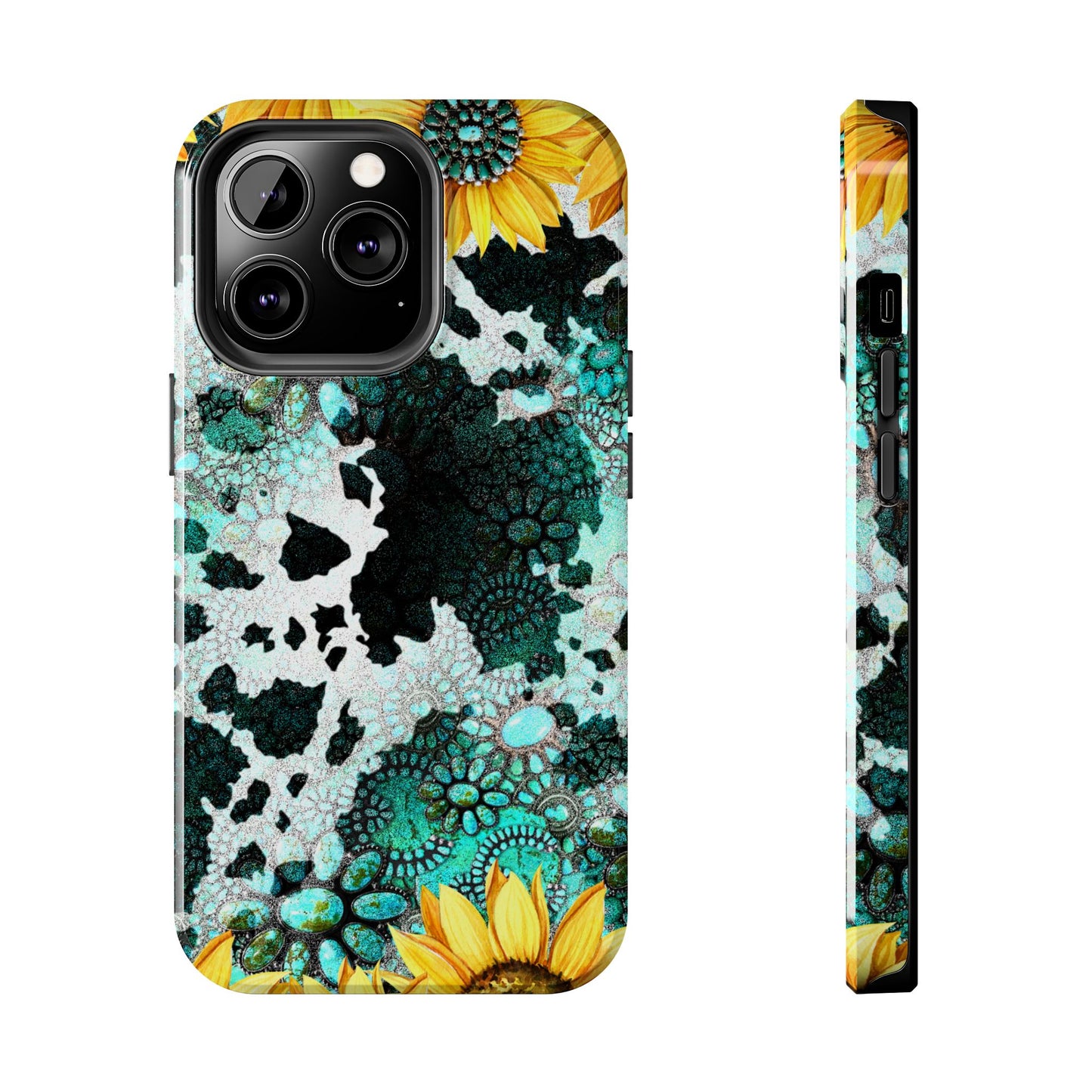 Boho Turquoise Sunflower Lace - iPhone Series Case