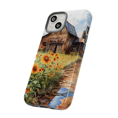 Sunflower iPhone Case  Rustic Farm Style