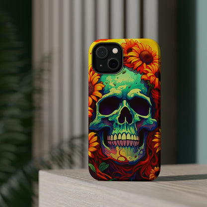 Sun Kissed Skull MagSafe iPhone Case