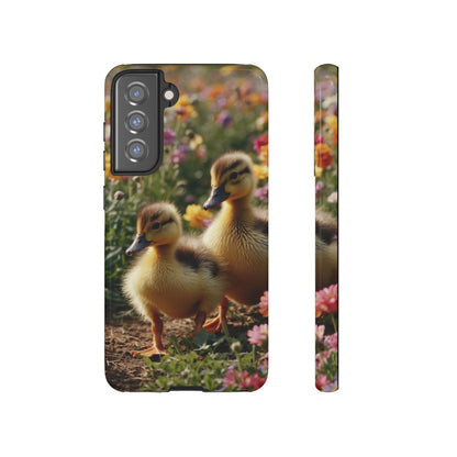 Charming Ducklings in Floral Garden - Samsung Galaxy Case