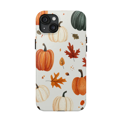 Autumn Pumpkin iPhone Case – Fall Leaves and Harvest Design