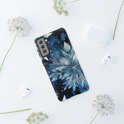 Winter’s Embrace – Blue Snowflake Samsung Galaxy Case