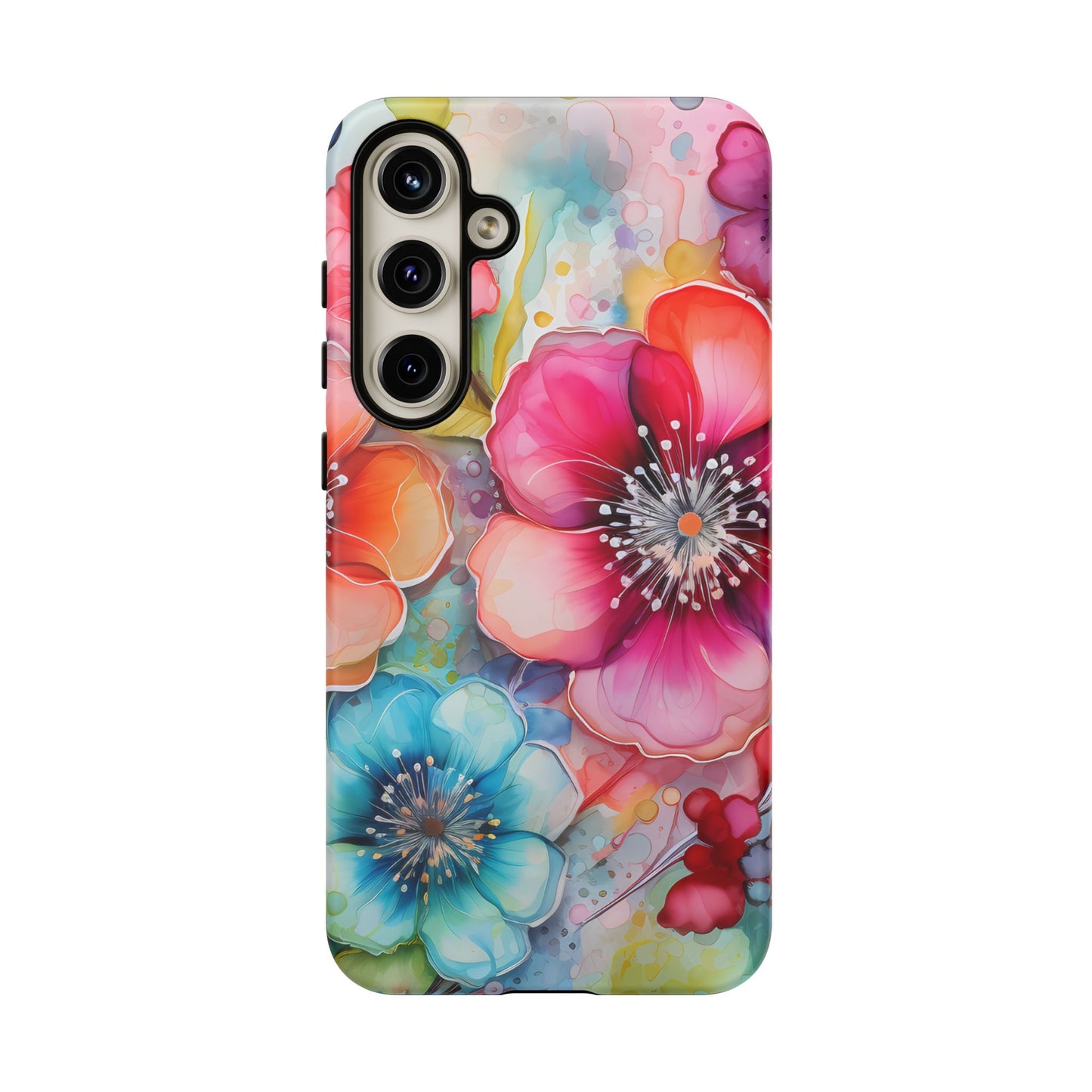 Vibrant Watercolor Floral Garden - Samsung Galaxy Series Case