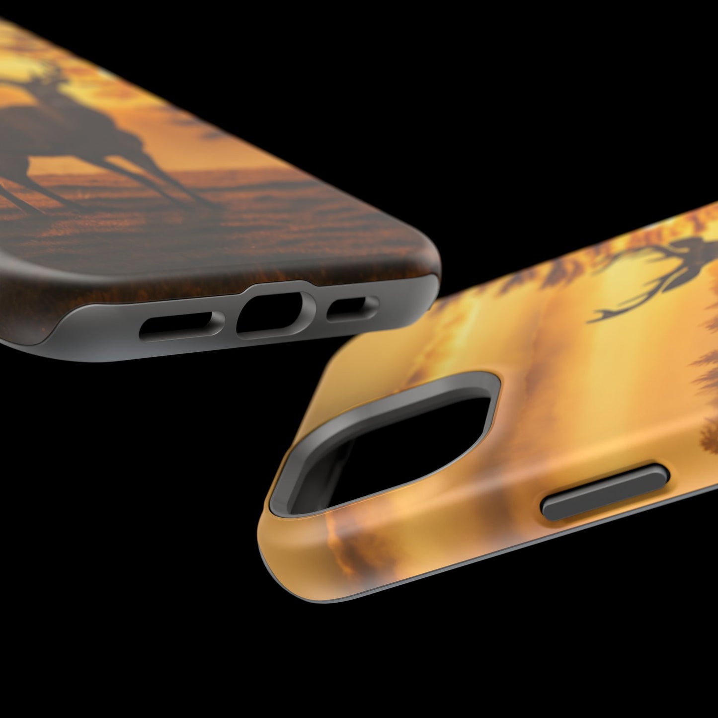 Sunset Majesty: Regal Stag – MagSafe iPhone Case