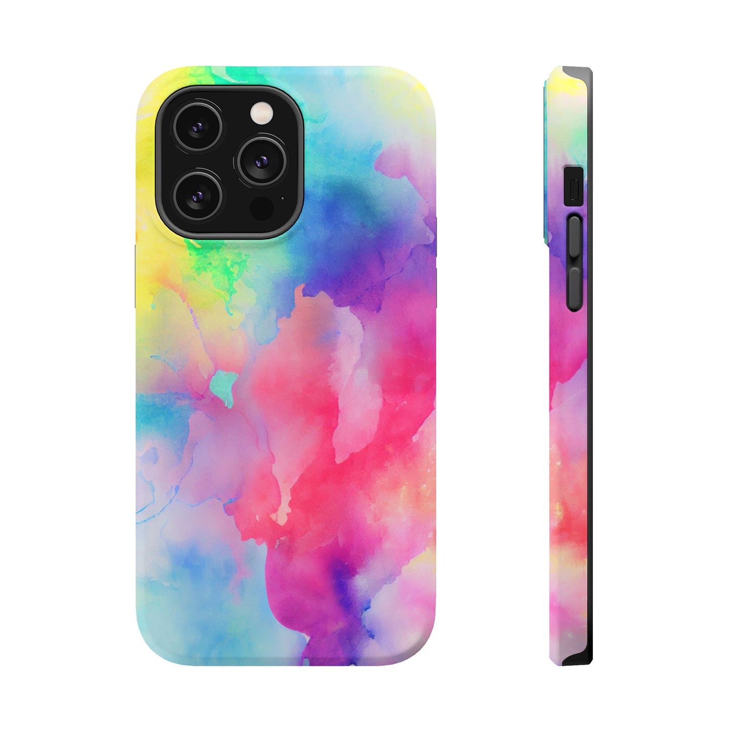 Pastel Watercolor Dream MagSafe iPhone Case – Slim Profile, Glossy Finish