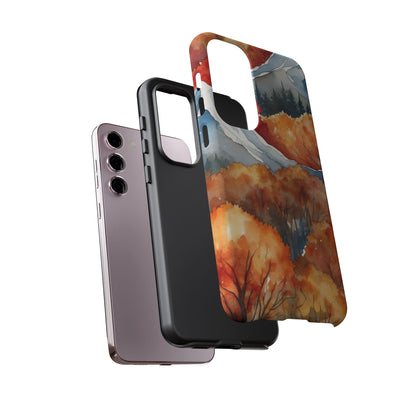 Autumn Mountain Forest Watercolor - Samsung Galaxy Case