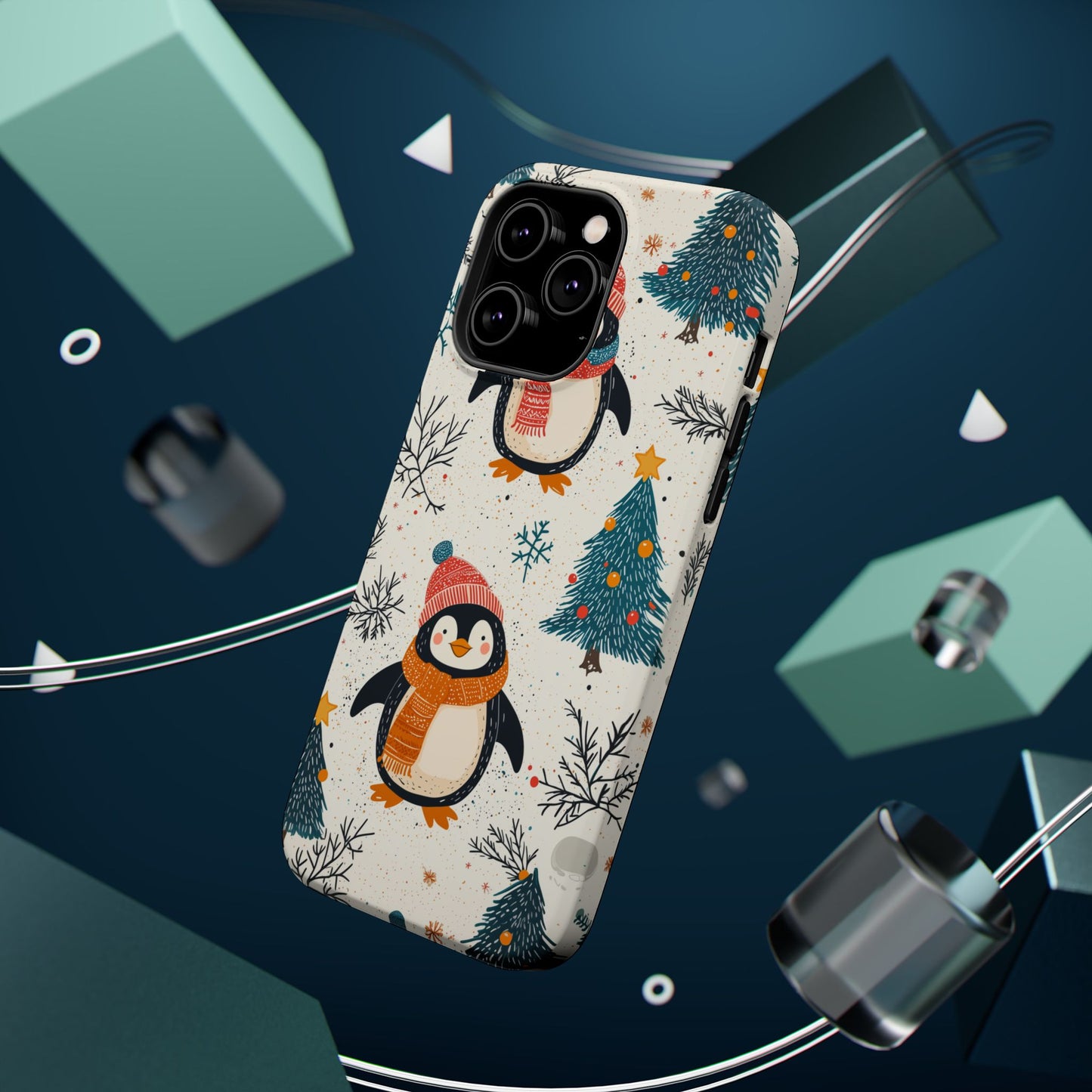 Snowy Christmas Cheer MagSafe iPhone Case