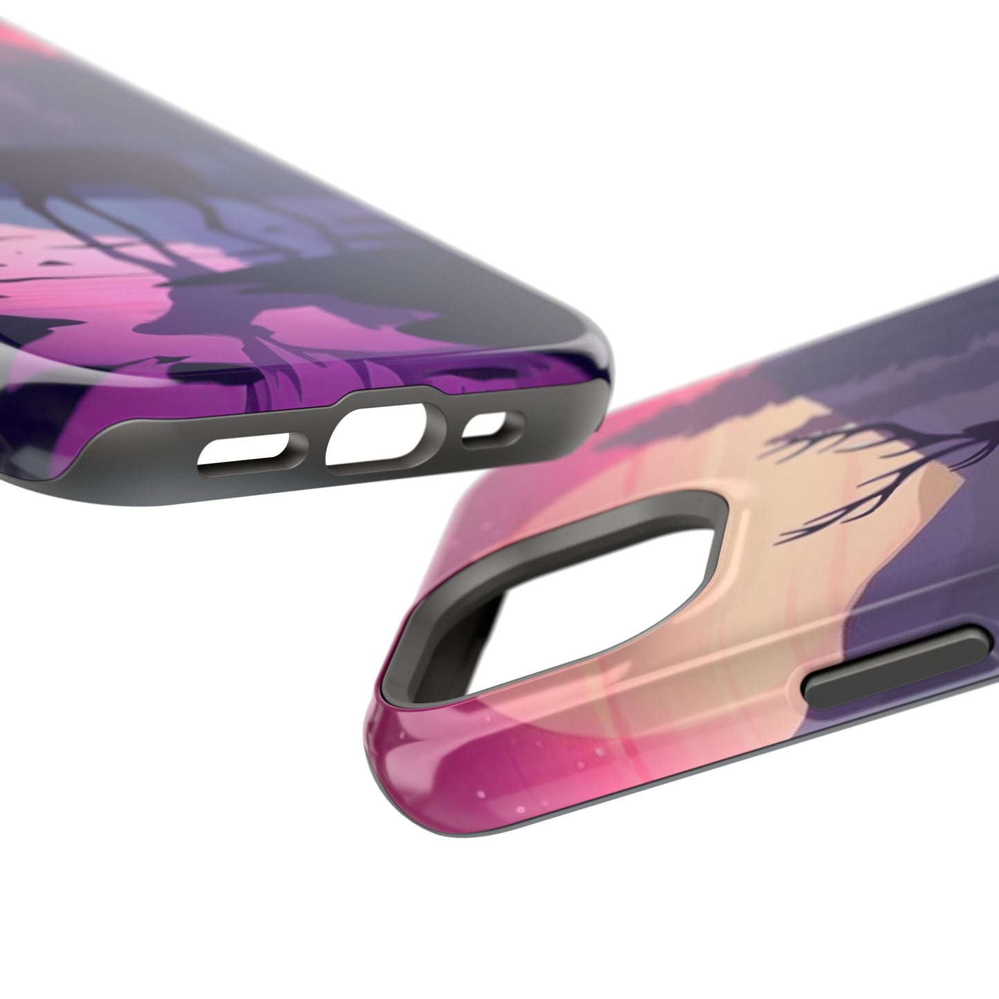 Twilight Elegance: Stag Reflection – MagSafe iPhone Case