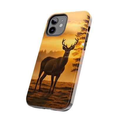 Sunset Majesty: Regal Stag – iPhone Case