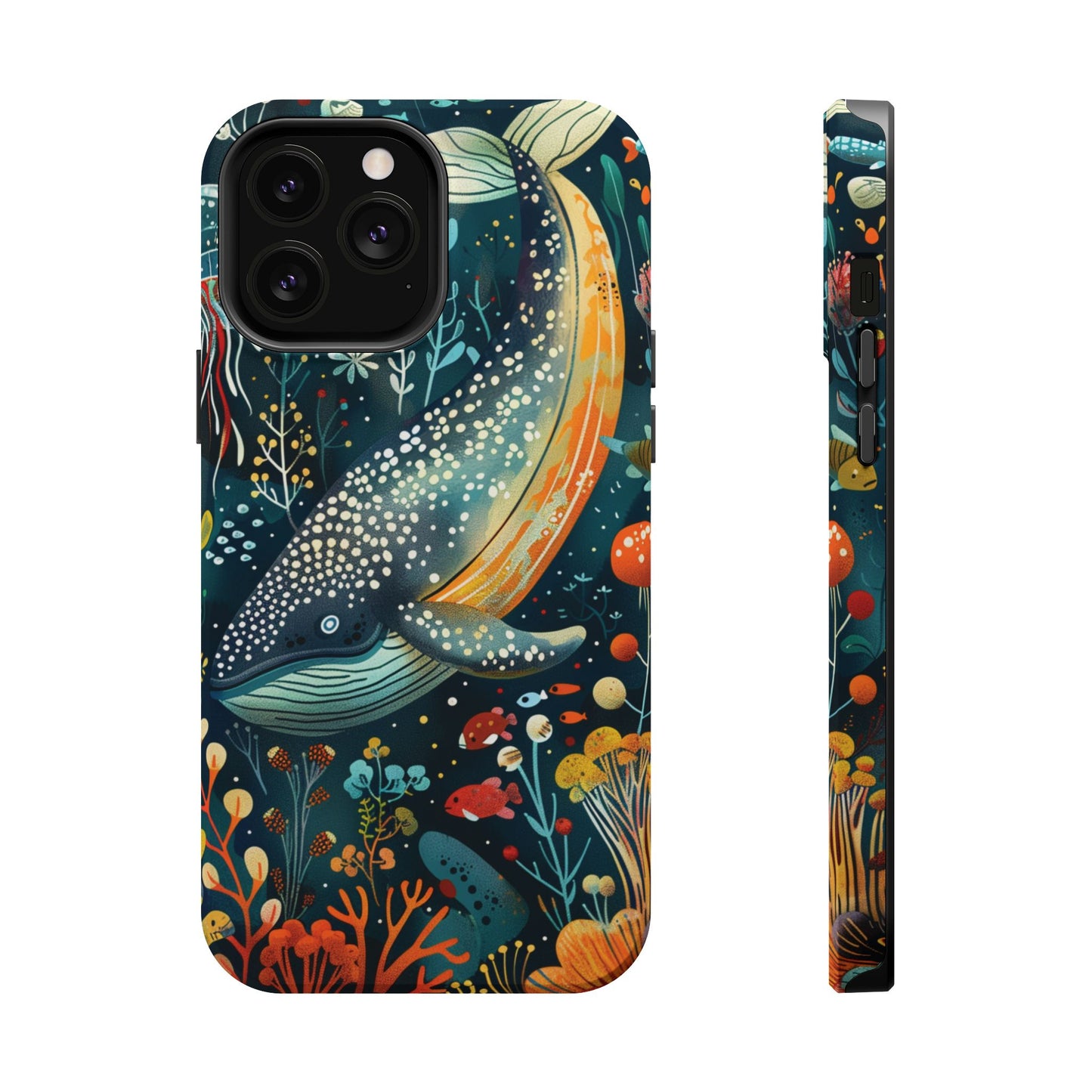 Oceanic Elegance Whale iPhone Case