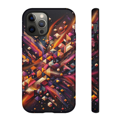 Vibrant Geometric Case | Futuristic Cosmic Art