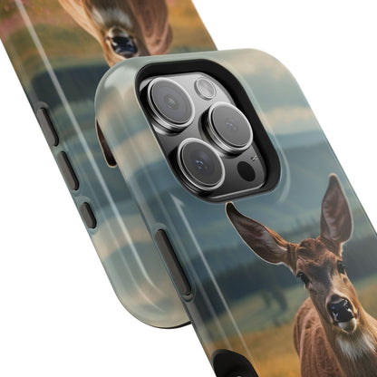 Rustic Meadow Deer – MagSafe iPhone Case