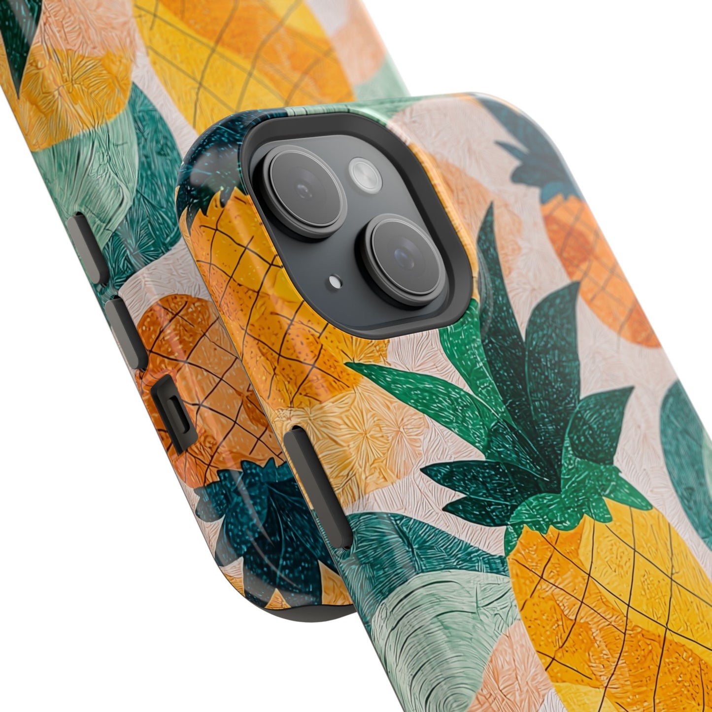 Tropical Pineapple MagSafe iPhone Case – Vibrant Fruit Design, Tough Dual-Layer Protection