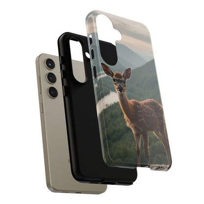 Majestic Fawn Overlooking Mountain Vista Samsung Galaxy Case