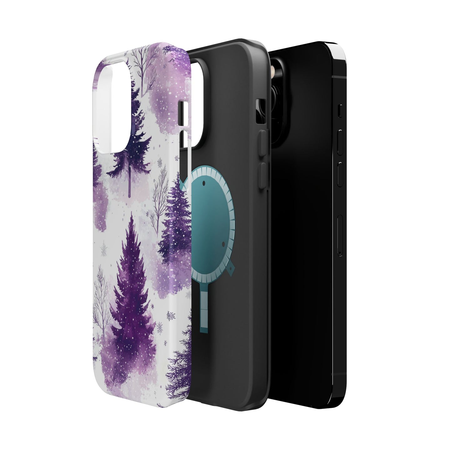 Purple Snowy Forest - MagSafe iPhone Series Case