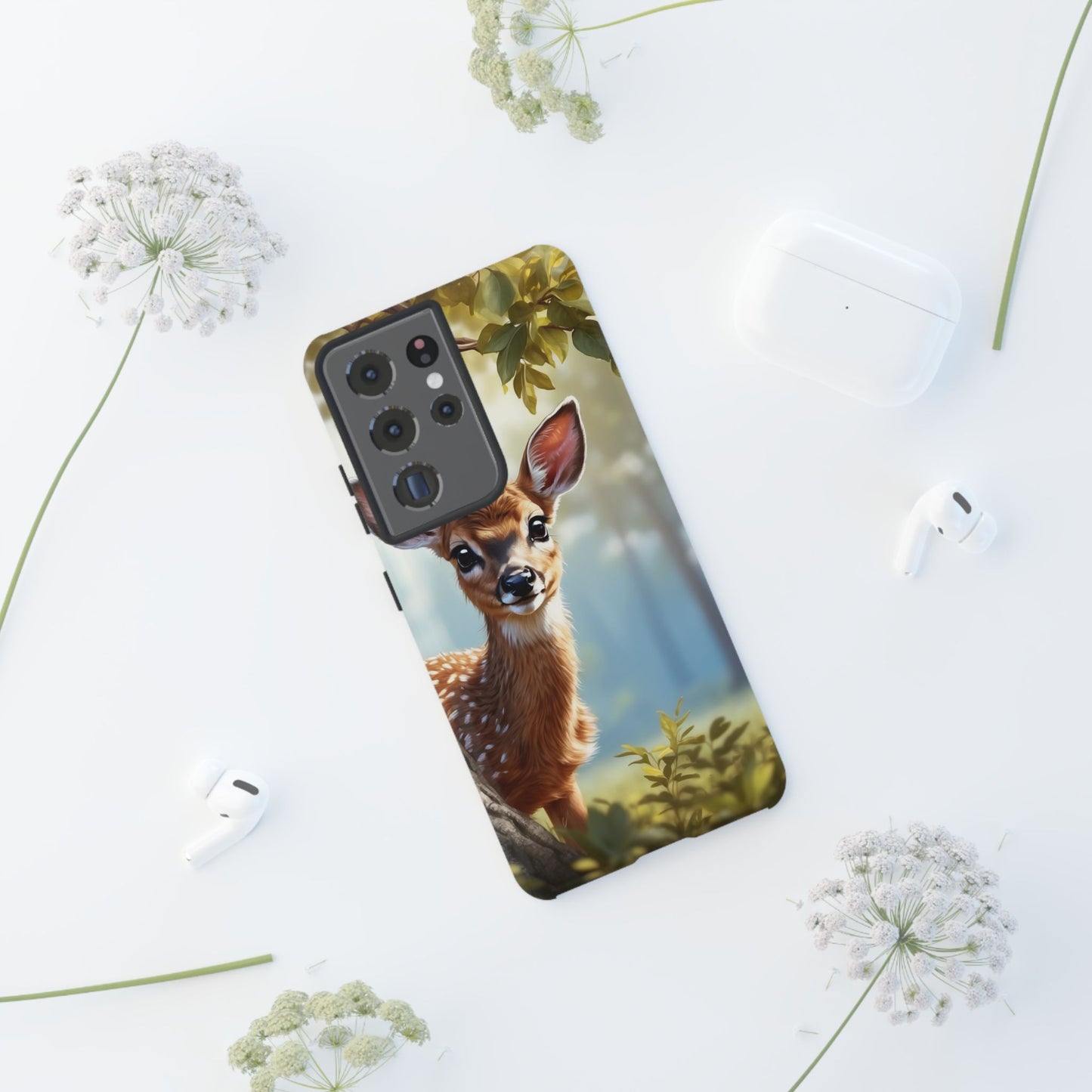 Whimsical Fawn in a Sunlit Forest Samsung Galaxy Case