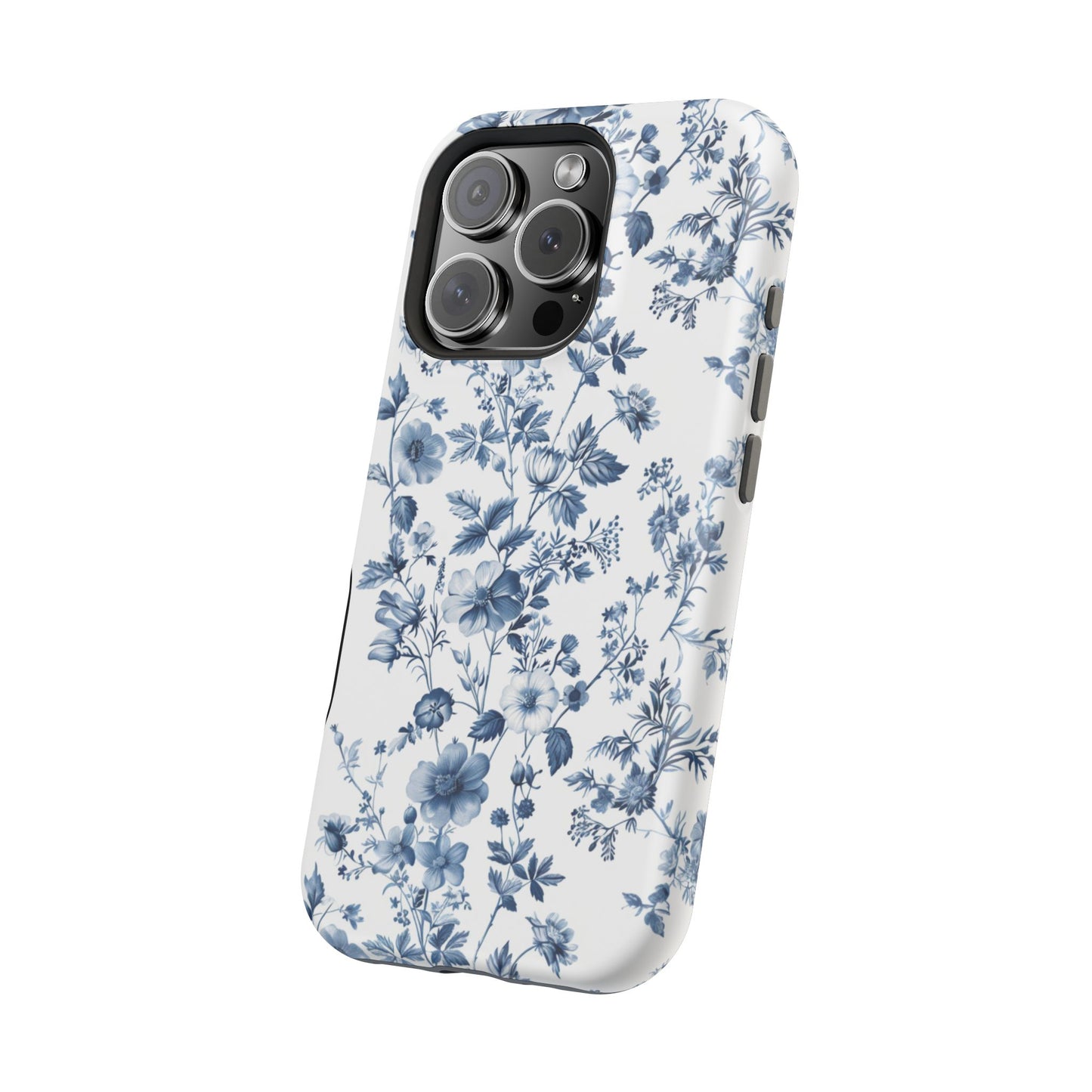 Enchanted Garden Blue Toile iPhone Case