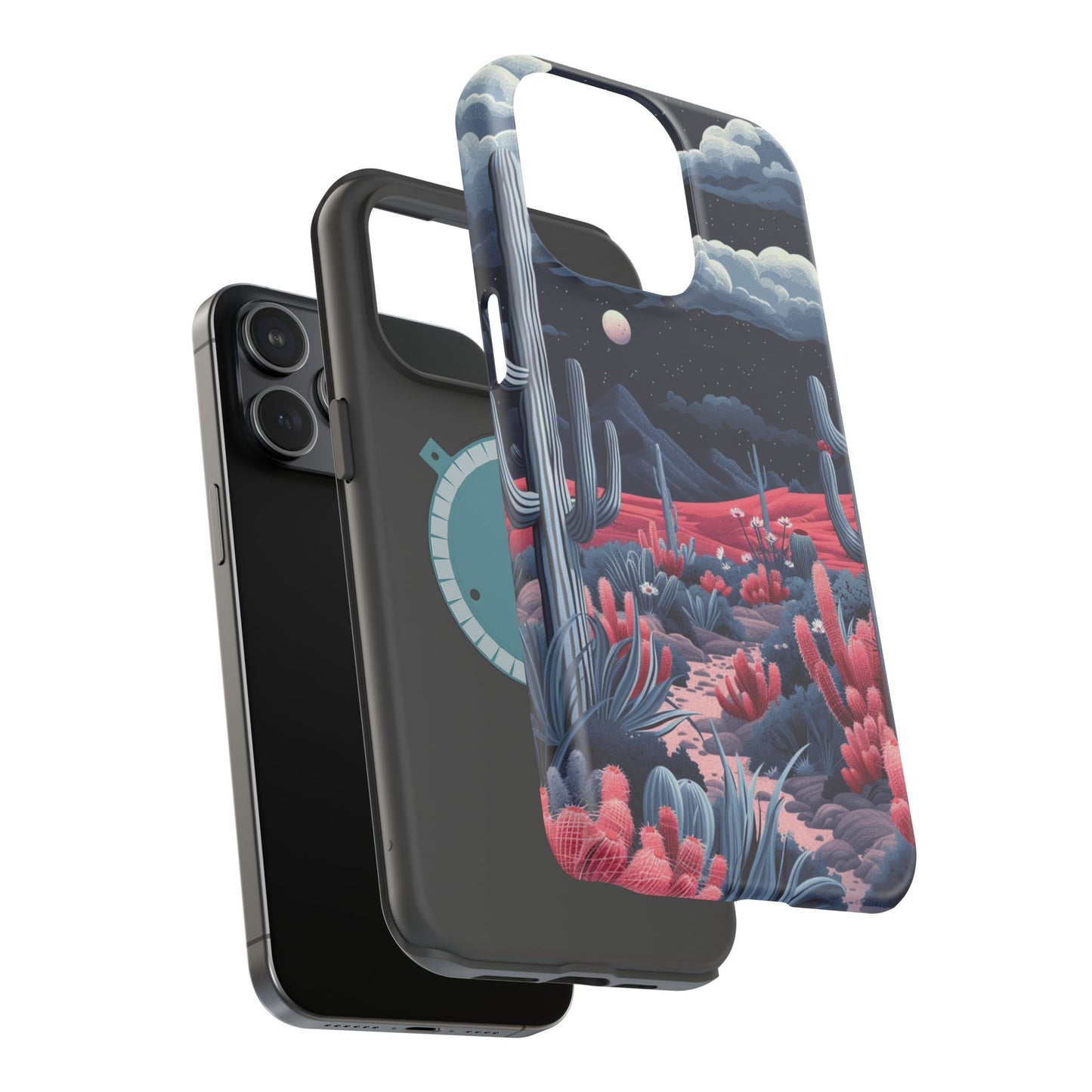 Moonlit Saguaro iPhone Case