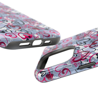 Graffiti Love Hearts MagSafe Case