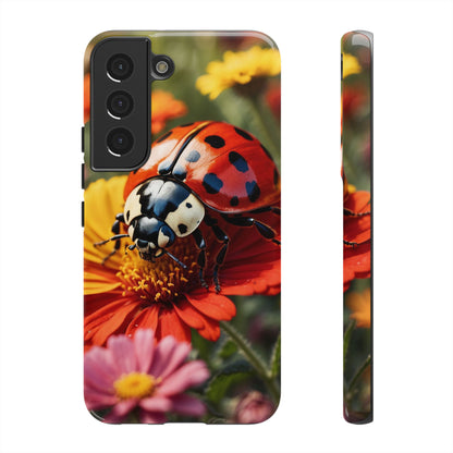 Ladybug on Orange Daisy - Samsung Galaxy Case