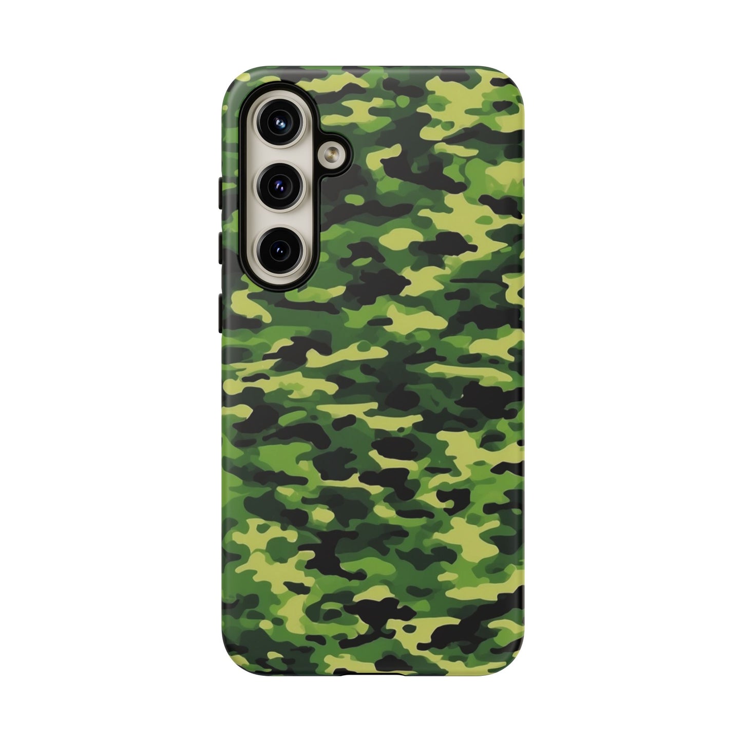 Green Woodland Camouflage – Samsung Galaxy Case, Tough Drop-Proof Design