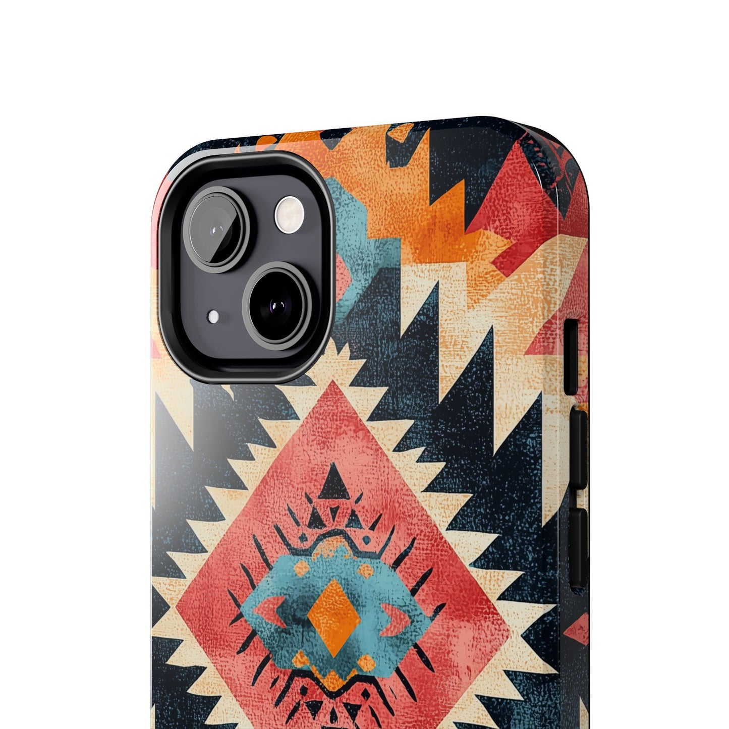 Bold Aztec Pattern Tough iPhone Case – Vibrant Geometric Design, Dual - Layer Protection - BOGO Cases