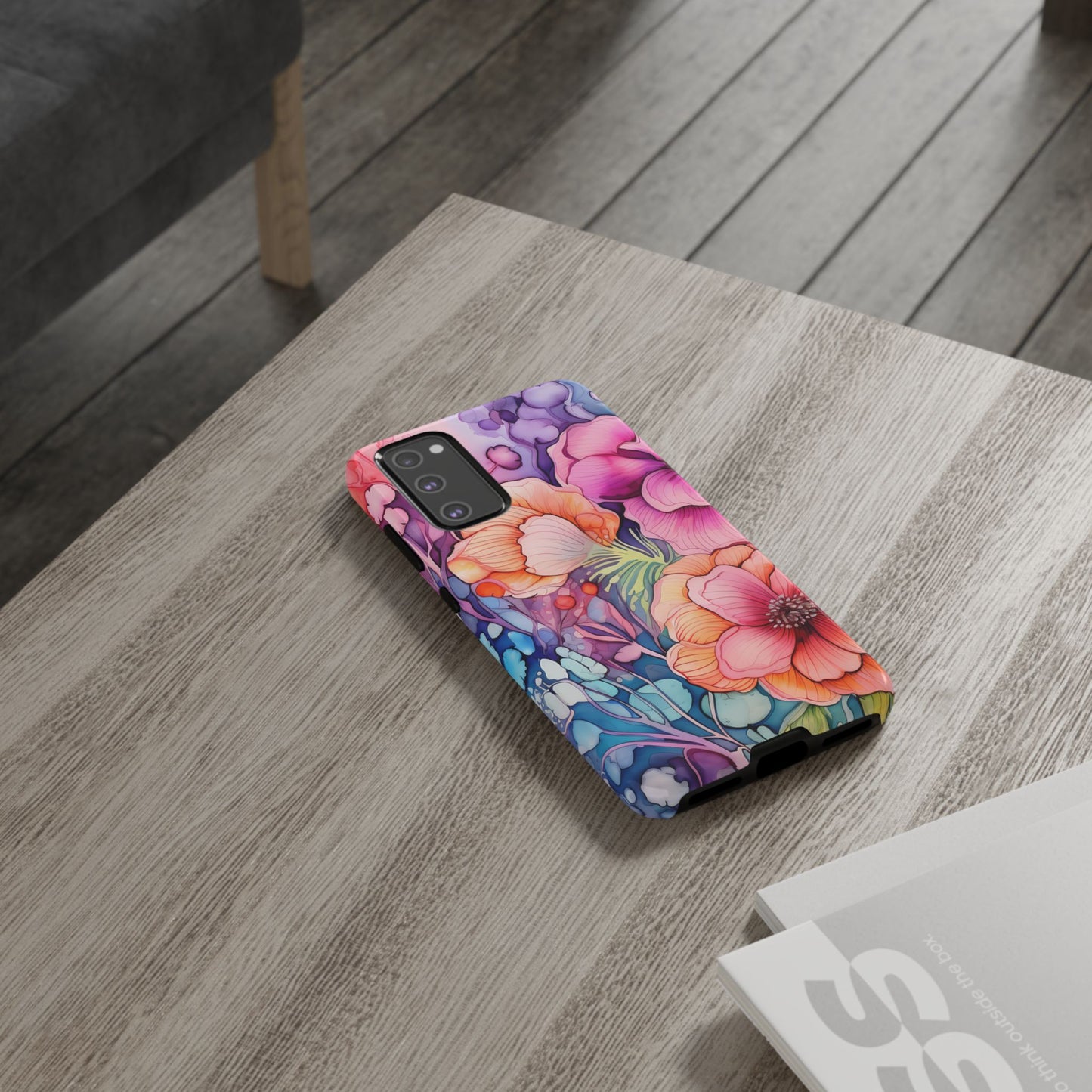 Bright Watercolor Floral Splash iPhone Series Case – Bold Artistic Design