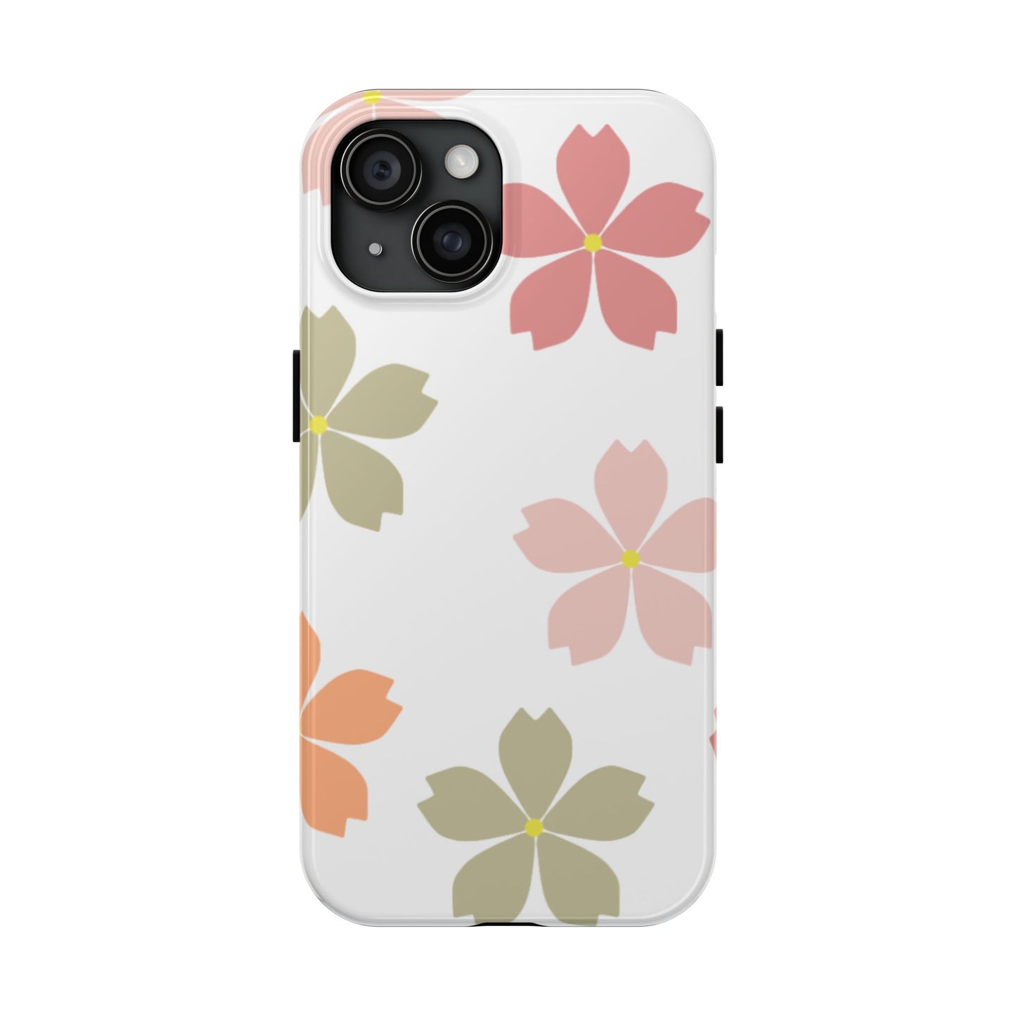 Pastel Sakura Blossom Tough iPhone Case – Durable Design with Soft Matte Finish