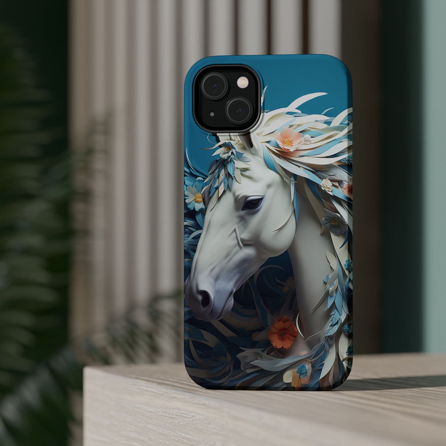 Floral Horse MagSafe iPhone Case