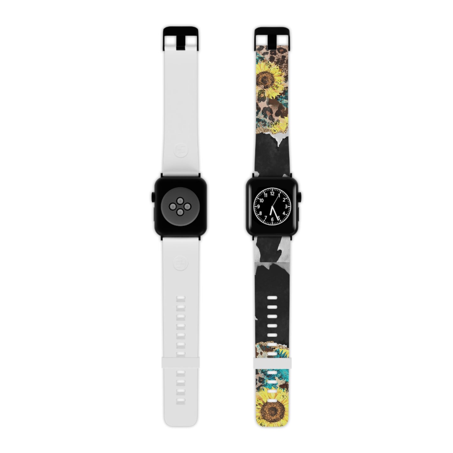 Rustic Sunflower Leopard Glam  Apple Watch Band