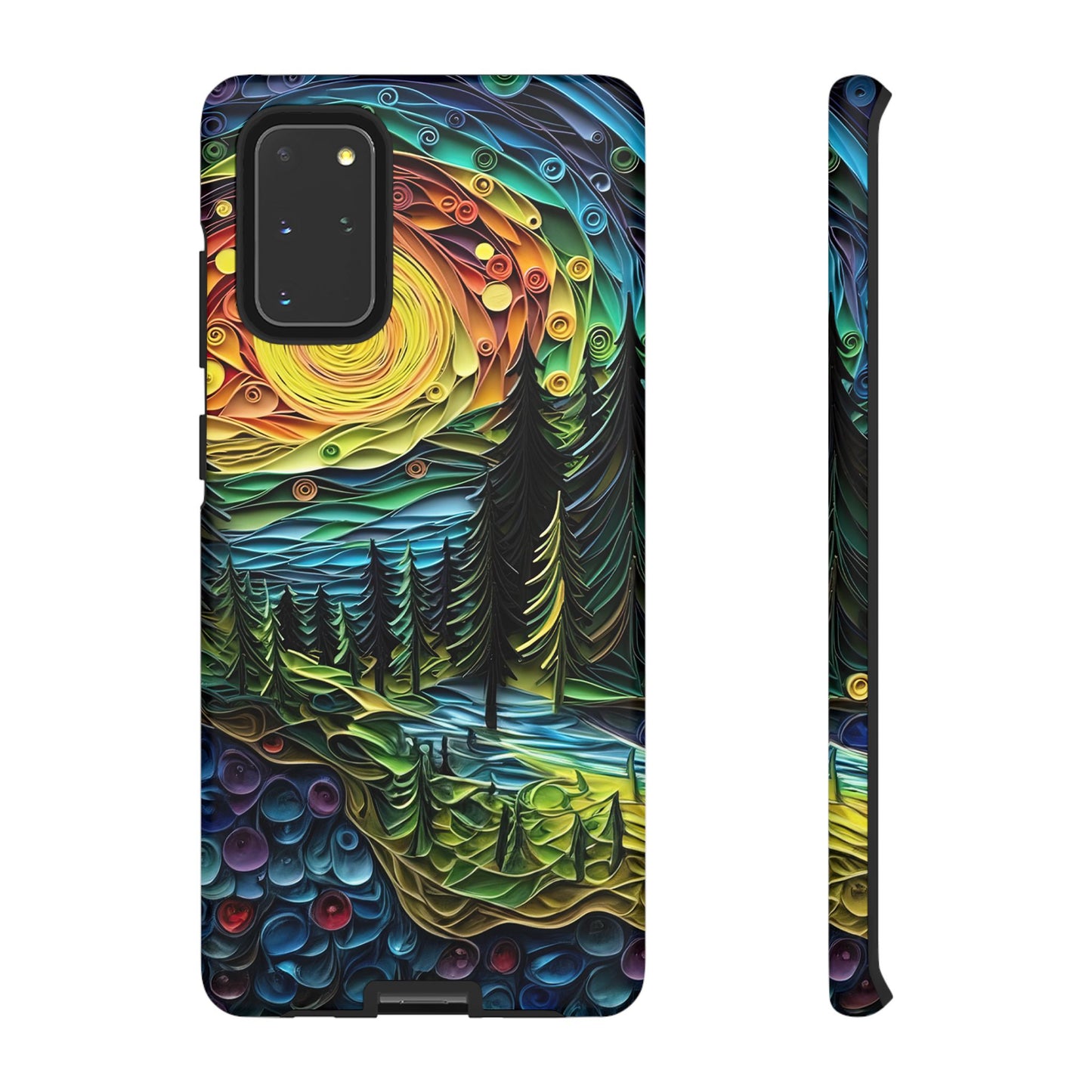 Radiant Forest Sunset Samsung Galaxy Case – Artistic Landscape Design