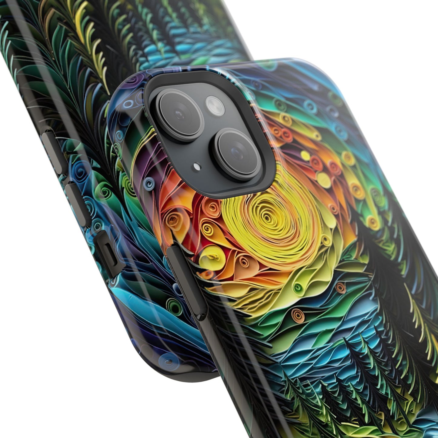 Radiant Forest Sunset MagSafe iPhone Case – Artistic Landscape Design