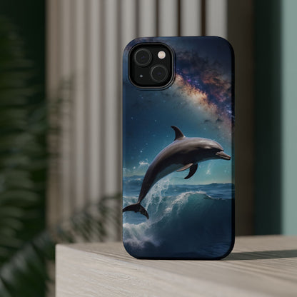 Dolphin Galaxy Splash - MagSafe-Compatible Case