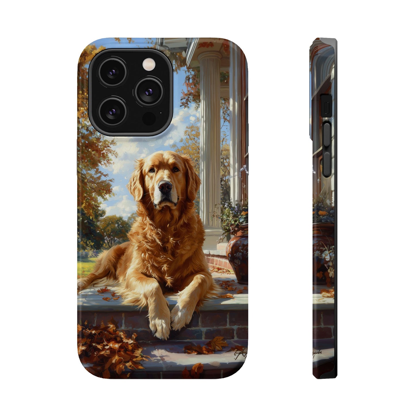 Golden Retriever Autumn Serenity - MagSafe iPhone Series Case