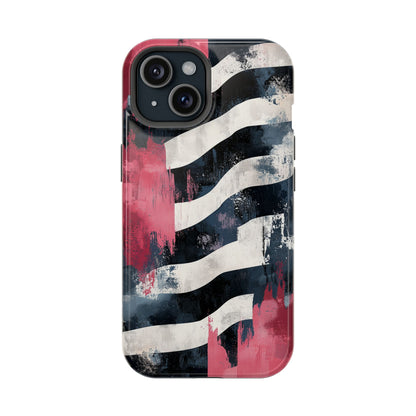 MagSafe iPhone Case: Blood Zebra – Bold Red & Black Pattern