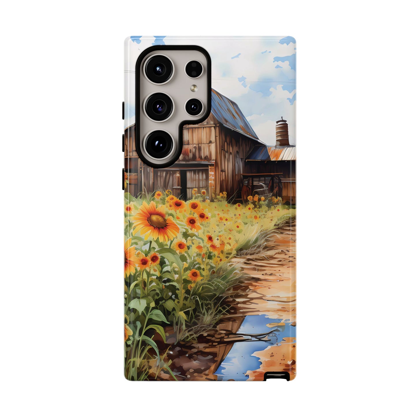 Sunflower iPhone Case  Rustic Farm Style